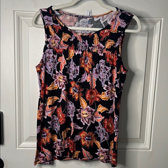 EUC Croft & Barrow Floral Tank Top Blouse - Picture 1 of 4